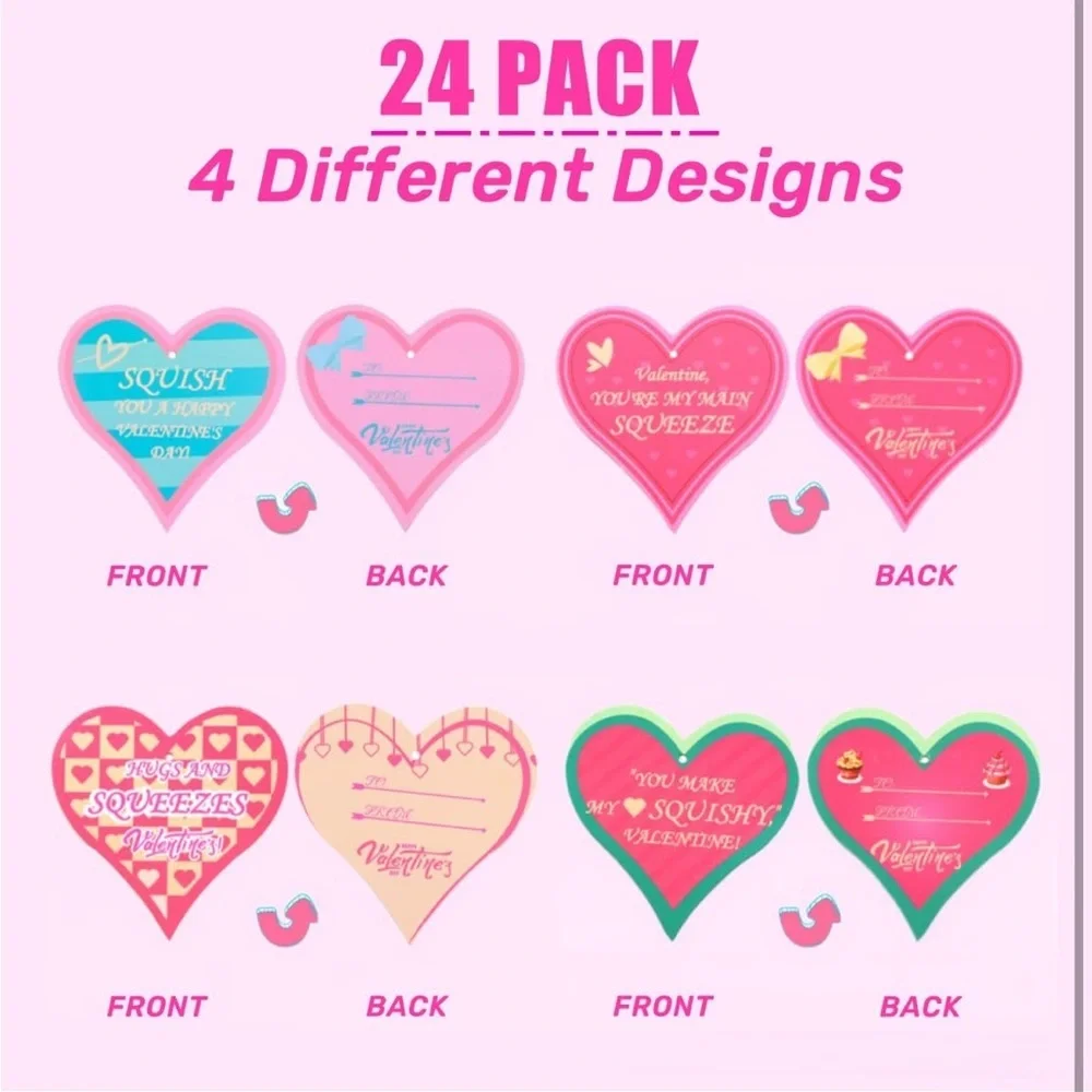 Valentine's Day Heart Squishy Toys